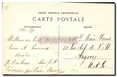 Dwa dzieci w strojach bretońskich — Bretagne — Villard, Quimper, n° 1694 — Rewers
