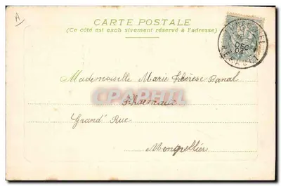 Bom e feliz ano de 1905 — Antonie Grimal — Verso