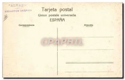 Corrida de taureaux — spectacle à l'arène — éditeur Alvaro — Verso