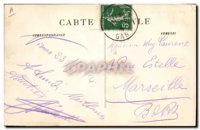 Nîmes - Het interieur van de Arenes op een dag van executie — 1959 — uitgever Béroule & Cie — Achterkant
