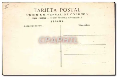 Korrida byków — Wezwanie do piki — Union Universal de Correos — Rewers