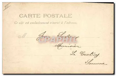 De Kustwacht Valmy — Franse militaire vloot — Marius Bar, Toulon, Fot. — Achterkant