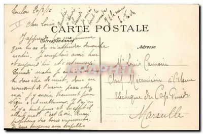 Marine Nationale — « Le Voltigeur » — Éditeur E.D. (imprimé en bas à gauche) — Achterkant
