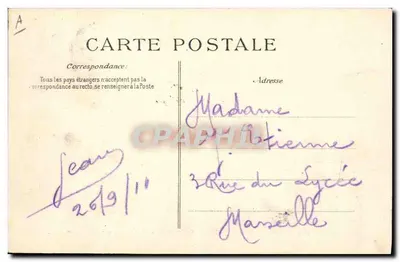 Le Vergniaud — Cuirasse d'Escadre a Turbines — Marine Nationale — 18.318 tonnen — Achterkant
