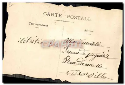 Mano que sostiene un ramo de flores — 1° de Abril — editor no visible — Reverso
