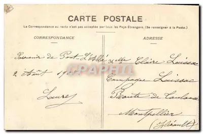 Mariés de Pont-l'Abbé — Collection Villard, Quimper — n° 1030 — Verso