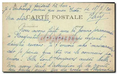 Dziewczyna z Plougasnél-Daoulas — Profil Goiffe — Wydawca: L. Le Goffard, Quimper — Rewers