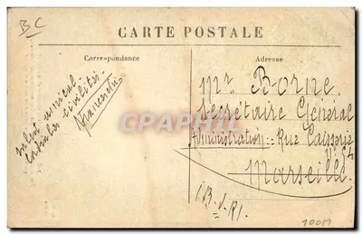 Antieke ansichtkaart Folklore Dentelle Dentelliere La devideuse de chanvre et son rouet Type de la paysanne des Hautes Cevennes — Achterkant