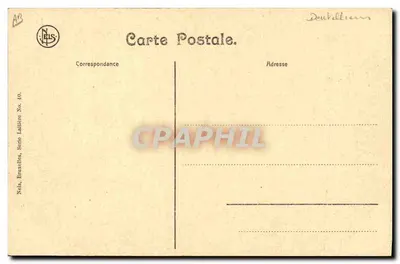 Dentellière flamenga — cena de rua — Neils, Bruxelas, Série Lallière No. 40 — Verso