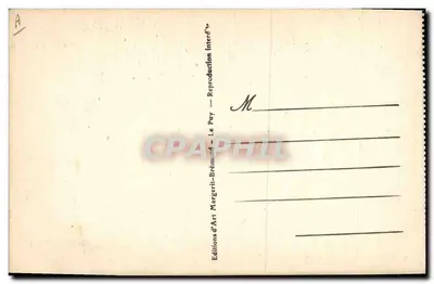 Dentellière com pequeno chapéu — Tipo de prato em pele negra e dura, usada principalmente por mulheres idosas do país — M. B. — n° 297 — Verso