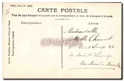 Jovem mulher em uniforme — 1907 — LE NORMAND PHOT. — Verso