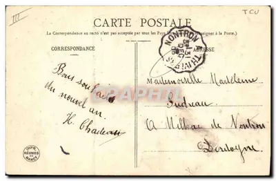 Dois crianças — 1906 — Edição Bergeret — Verso