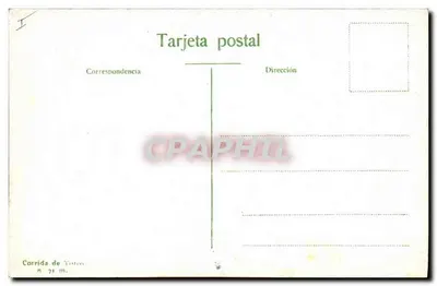 Corrida de touros — Poniendo banderillas — Corrída de Tore — n° 71 m. — Verso
