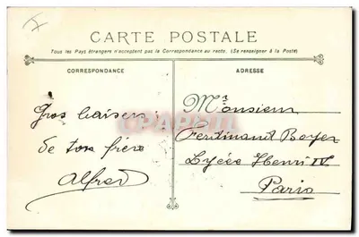 Le Voltaire — Cuirassé d'Escadre del progetto Thomson — editore Marius Bar, Toulon — Verso