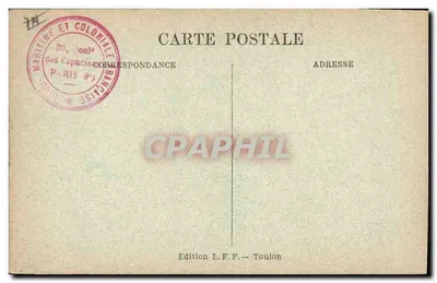 Marinha Francesa : VÉRITÉ — Ligue Marítima Francesa, 8 Rue de la Boëtie, Paris — Verso