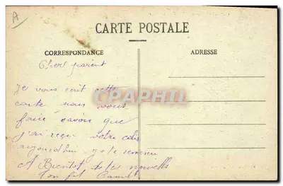 O Cruiser-Couraçado Victor-Hugo — Coleção H. Laurent, Port-Louis — Verso