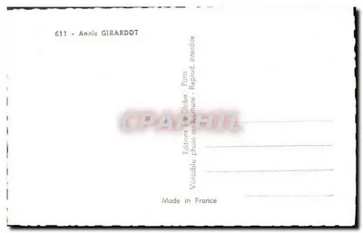 Annie GIRARDOT — portret — Editions du Globe, n°611 — Rewers