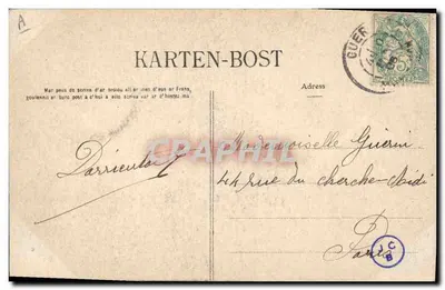 Młoda dziewczyna z Pont-l'Abbé — Studium fryzur Bretanii — kolekcja Villard, Quimper — Rewers