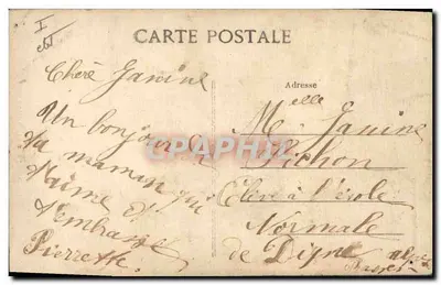 Pont-l'Abbé — Deux fillettes bretonnes en costume traditionnel — Collection VILLARD, Quimper — Rewers