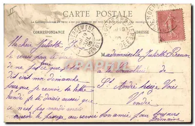 Miłość w Bretanii — Deklaracja — L. D. de Cauder — Rewers