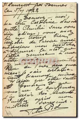 Jovem Menina de QUIMPER — Coleção H. Laurent, Port-Louis — n° 3655 — Verso