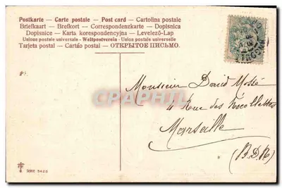 Cartolina d'epoca Fantasia Angelo — Verso