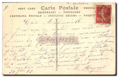 Ponto de Alençon — Coifa e Traje da Baixa Normandia — Lefèbure, Paris — Verso