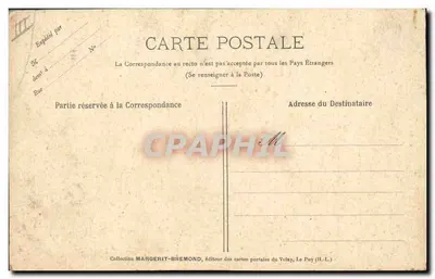 Dentadura de Craponne — Lingerie Cluny — editor Margerit-Bremond, Le Puy (H.-L.) — Verso