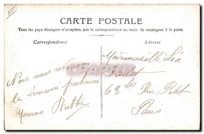 Colletto in punto di Alençon — Cappello Alençonnais — Editore non identificato — Verso