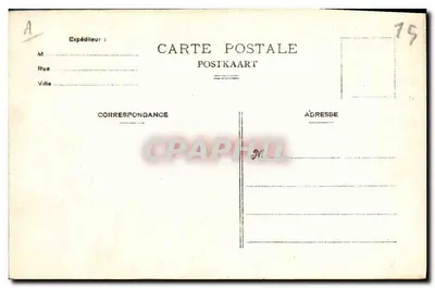 Malines. Uma Dentellière — Bilhete postal antigo — Verso
