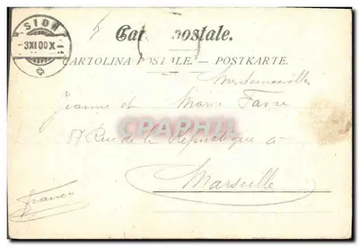 Le Langage des Timbres Poste — carte postale éducative avec timbres illustratifs et texte imprimé, éditée par 'Le Langage des Timbres Poste'. — Verso