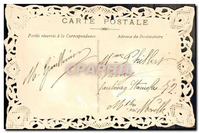 Sainte Marie — Year 1906 — Decorative Postcard — Back