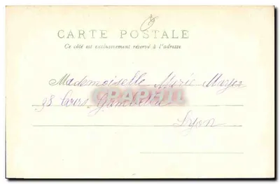Marie Louise Michibet — Retrato de jovem mulher em vestido de noiva — editor não visível — Verso