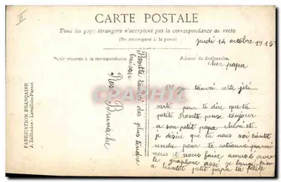 Menina e soldado — cena de amor — J. Taillhades-Levallois-Perret, n° II — Verso