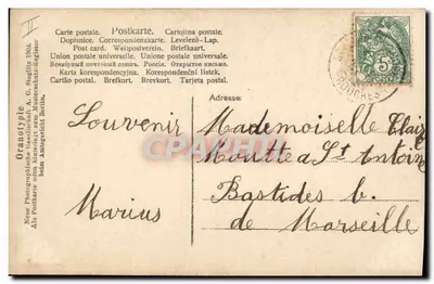 Jovem mulher em um coração — editor A. G. Stegellz, Berlim — série 1904 — Verso