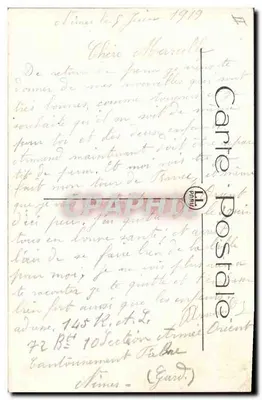 Corrida de touros — O banderillo acaba de espetar e foge — LL — Verso