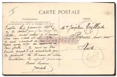 Marinha Nacional — 'WALDECK-ECUSSEAU' Cruiser de 14.000 toneladas — Editor ELD n°2039 — Verso