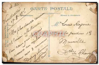 Em Guerra — Mitrailleiras Belgas — L.V.C. — Verso