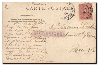 WYSPA-TUDY — Elegancka — Studium kapeluszy bretońskich — wydawca E. Jaumier, nr 1164 — Rewers