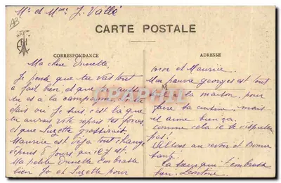 Jovem Menina de Guémené-s-Scorff (M.) — Goiffes Bretonnes — Coll. E. Hamonic, (T.B.) — Verso