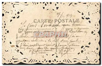 Bouquet suspendu — oiseau en vol — éditeur inconnu — Verso