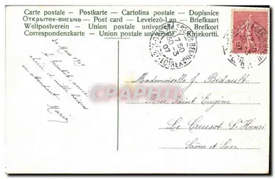 Wielkanoc — różowe jajka ozdobione kwiatami — wydawca nieznany — Rewers