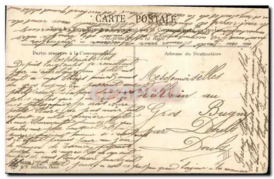 Flores y símbolos — Tarjeta postal ilustrada — K.F. editores, París — Reverso