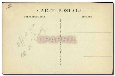 Casa de Victor Hugo, Place des Vosges — desenho de Victor Hugo — G. BOUCHETAL, fotógrafo-editor, 11, boulevard de l'Hôpital, Paris — Verso