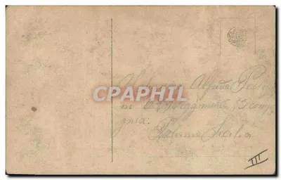 Maxim Gorki — portrait assis dans un fauteuil à clous — éditeur inconnu, n° de série 1214 — Verso