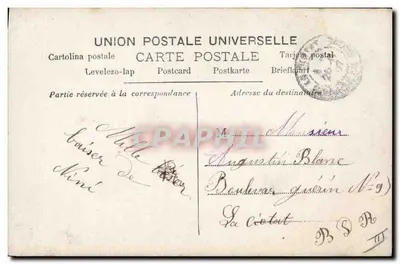 Mujer con aroma de lilac — Editor Art París n° S.2200 — Reverso