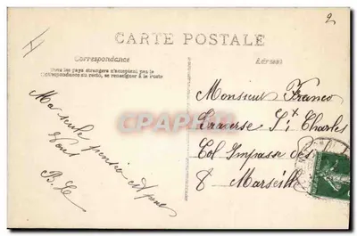 Casal em interior — cena romântica — C.L. n°2034 — Verso