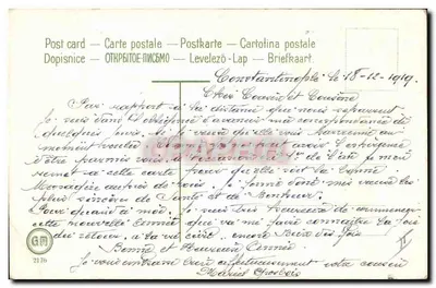 Pansies coloridas — Boa Ano — editor GM n°2170 — Verso