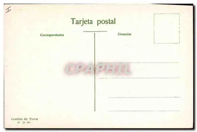 Tourobrzuch — Przygotowanie bydła do zabicia — Corrida de Toros n. 71 m. — Rewers