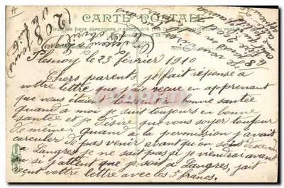 Infanteria — Scherma con baionetta — L.V. & Cie, n° 3588 — Verso